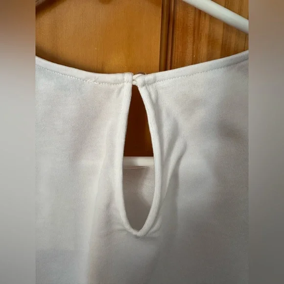 NWT English Factory Elegant White Puff Sleeve Top - Picture 4 of 8